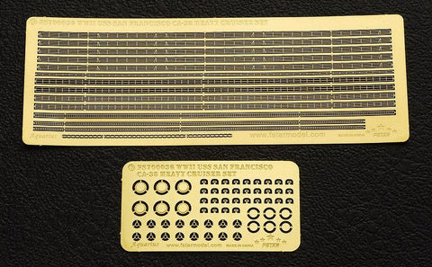 ファイブスターモデル FS700036 1/700 WWII ニュー・オリンズ級重巡洋艦 CA-38 サンフランシスコ用アップグレードスーパーセット(トランぺッター05746 & 05747用)