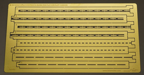 ファイブスターモデル FS700050 1/700 中国海軍 航空母艦 遼寧用 甲板塗装ステンシルマスク テンプレート