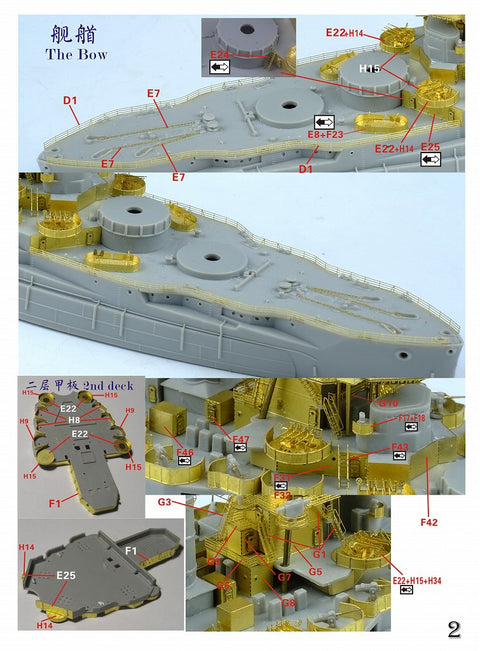 ファイブスターモデル FS700129 1/700 WWII アメリカ海軍 戦艦 BB-35 テキサス 1945 アップグレードセット(トランぺッター06712用)