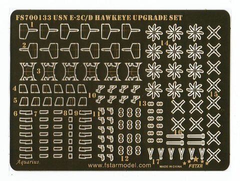 ファイブスターモデル FS700133 1/700 現用 アメリカ海軍 E-2C/D ホークアイ アップグレードセット(トランぺッター用)