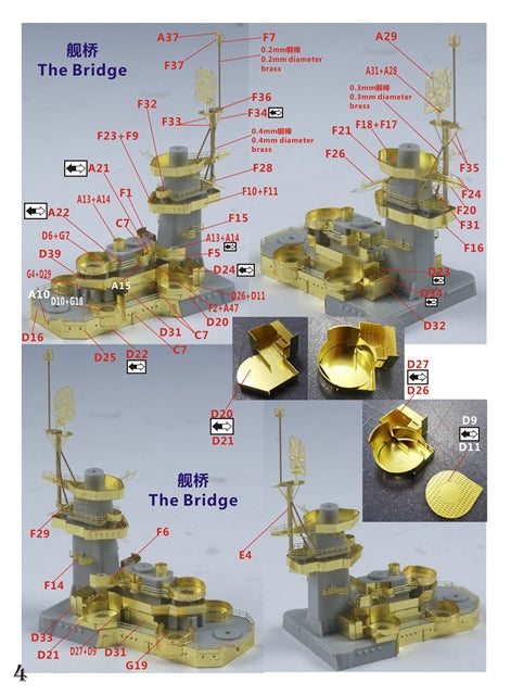 ファイブスターモデル FS700172 1/700 アメリカ海軍 大型巡洋艦 CB-1 アラスカ用アップグレードセット