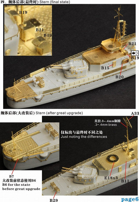 ファイブスターモデル FS710017 1/700 日本海軍 特型駆逐艦III型 暁用 アップグレードセット