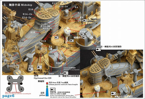ファイブスターモデル FS710021 1/700 日本海軍 重巡洋艦 鈴谷 1944用 アップグレードセット (タミヤ 31343用)