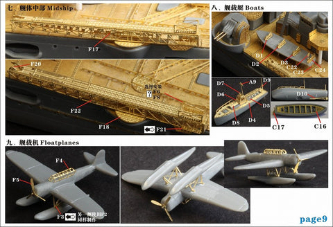 ファイブスターモデル FS710021 1/700 日本海軍 重巡洋艦 鈴谷 1944用 アップグレードセット (タミヤ 31343用)