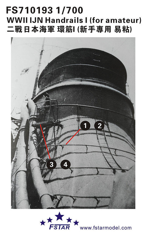 ファイブスターモデル FS710193 1/700 WWII 日本海軍 艦艇用 手摺り(ビギナー向け)
