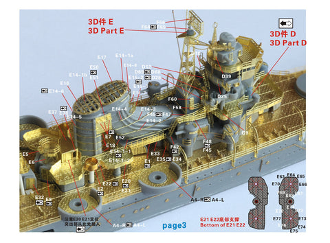 ファイブスターモデル FS710260 1/700 WWII 日本海軍 航空巡洋艦 最上 アップグレードセット(タミヤ 31341用)