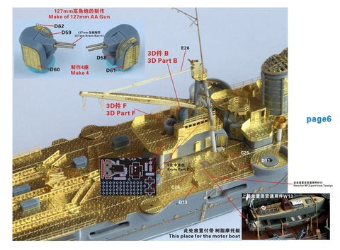 ファイブスターモデル FS710260 1/700 WWII 日本海軍 航空巡洋艦 最上 アップグレードセット(タミヤ 31341用)