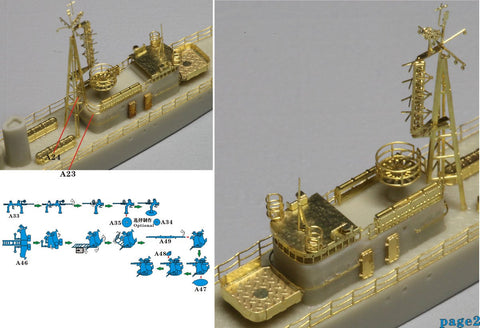 ファイブスターモデル FS720005 1/700 日本海軍 第四号型駆潜艇 レジンキット