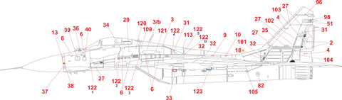 HADモデル 32067 1/32 MiG-29 ロシア ステンシル ダブルデカールシート