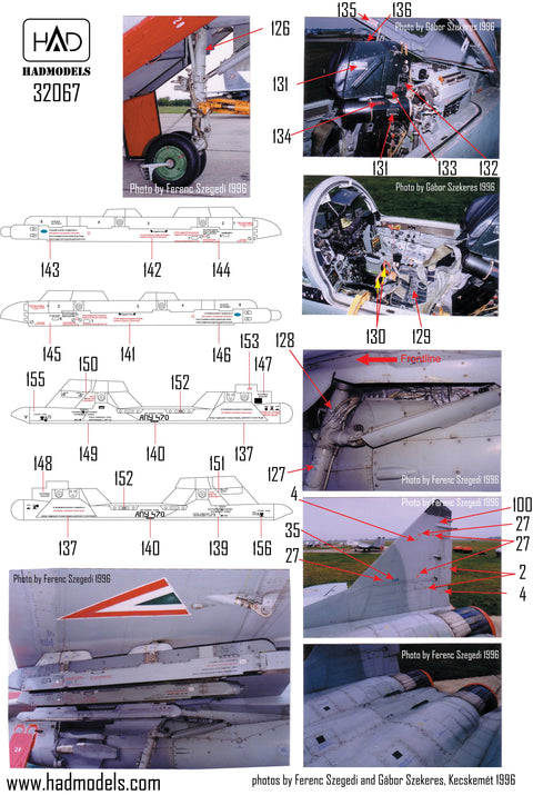 HADモデル 32067 1/32 MiG-29 ロシア ステンシル ダブルデカールシート