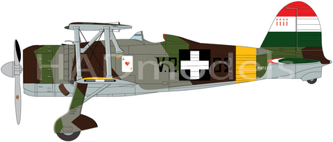 HADモデル 32074 1/32 CR-42 ハンガリー空軍 十字章付き ICM キット