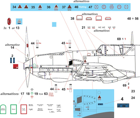 HADモデル 48153 1/48 Bf 109 E フルステンシルマトリカ