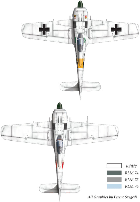 HADモデル 48179 1/48 FW 190 A-4(ブラック2 JG54; + ソ連鹵獲塗装)デカールシート