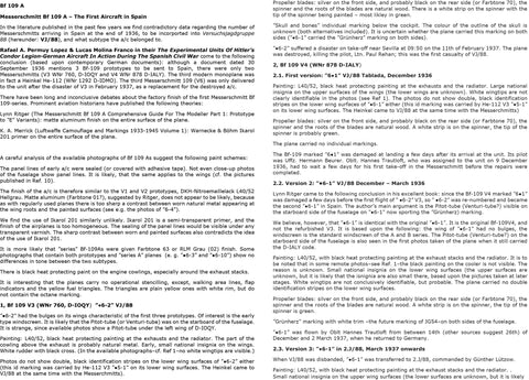 HADモデル 48184 1/48 メッサーシュミット Bf 109 A (V3 6.1, .6-1, .6-2, .6,-15) デカールシート