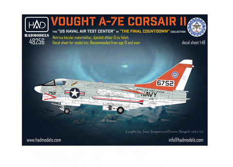 HADモデル 48256 1/48 A-7E アメリカ海軍航空試験センター「ファイナル・カウントダウン」デカール