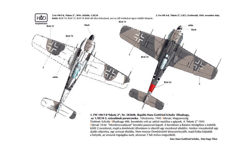 HADモデル 72115 1/72 Fw-190 F-8 / A-8(ドイツ空軍「ブラック2」)