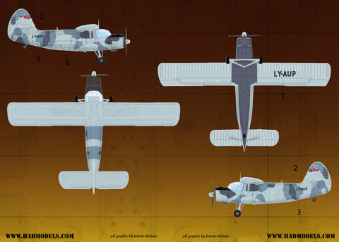 HADモデル 72126 1/72 An-2 デカールシート
