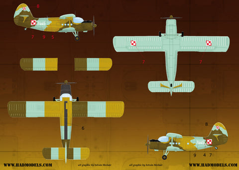 HADモデル 72126 1/72 An-2 デカールシート