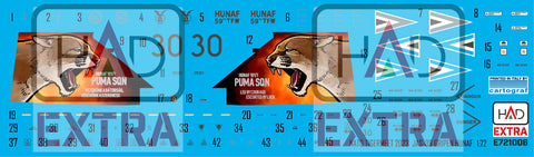 HADモデル E721006 1/72 JAS-39 グリペン タイガーミート 2023 HUNAF デカールシート