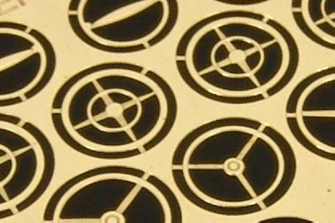 ハウラー HLH72025 1/72 ステアリングホイール エッチングパーツ