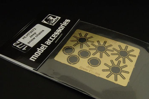 ハウラー HLH72072 1/72 ジープ用スノーチェーン エッチングパーツ