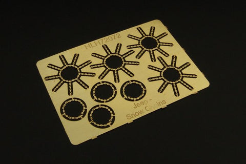 ハウラー HLH72072 1/72 ジープ用スノーチェーン エッチングパーツ