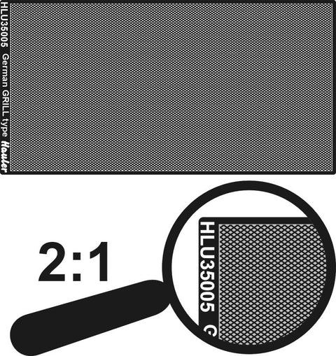 ハウラー HLU35005 1/35 滑り止めプレート WWIIドイツ格子タイプ(100mm×50mm)