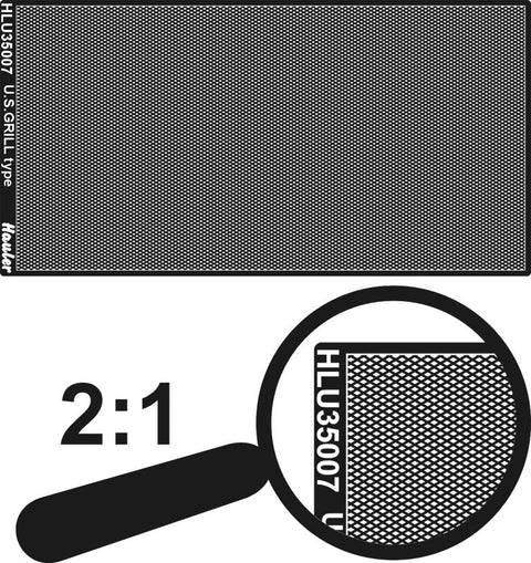 ハウラー HLU35007 1/35 滑り止めプレート WWIIアメリカ格子タイプ(100mm×50mm)