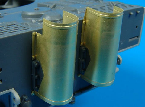 ハウラー HLX48026 1/48 タイガーI 排気管カバー エッチングパーツ(タミヤ用)