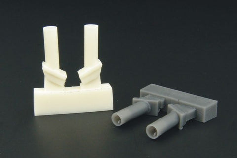 ハウラー HLX48116 1/48 IV号戦車 J型 後期型 エキゾーストパイプ TYPE 1 (レジン製)