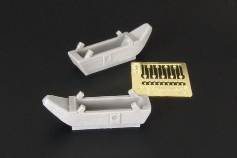 ハウラー HLX48281 1/48 Sd.Kfz.250-251 フロントホイールスキー エッチングパーツ (タミヤ/Supermodel 用・レジン製)