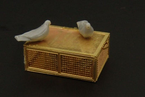 ハウラー HLX48311 1/48 アメリカ 軍用伝書鳩とケージ