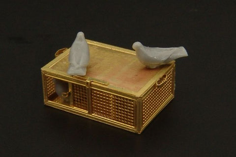 ハウラー HLX48311 1/48 アメリカ 軍用伝書鳩とケージ