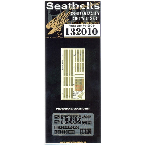 HGW 132010 1/32 フォッケウルフ Fw 190D-9 シートベルト 2セット | ハセガワ, レベル用