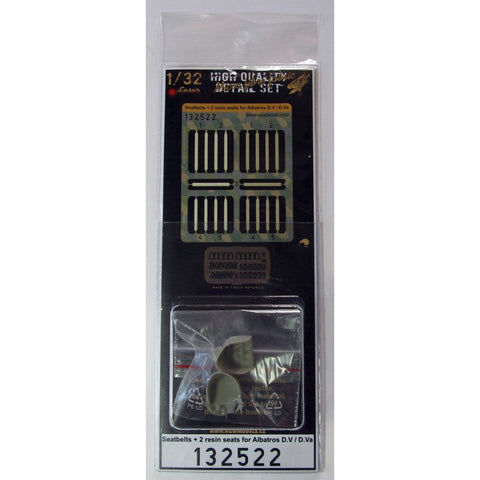 HGW 132522 1/32 アルバトロス D.V / D.Va + シート シートベルト pre-cut (laser) | inc. 2 resin seats | ウイングナットウイングス用