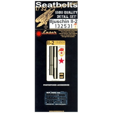 HGW 132531 1/32 イリユーシン Il-2 シートベルト pre-cut (laser) | ホビーボス用