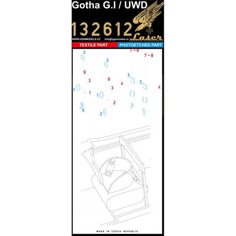 HGW 132612 1/32 ゴタ G.I / UWD シートベルト pre-cut (laser) | ウイングナットウイングス用