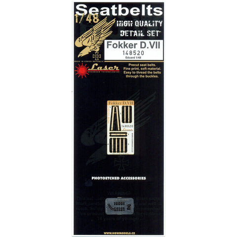 HGW 148520 1/48 フォッカー D.VII シートベルト pre-cut (laser) | エデュアルド用