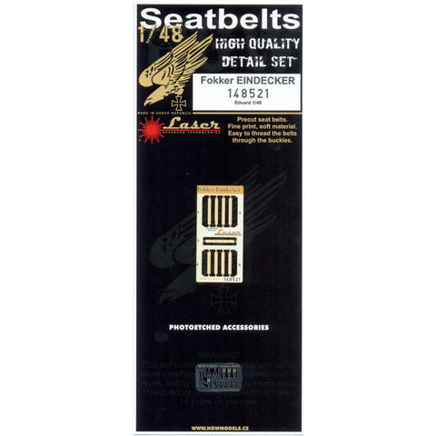HGW 148521 1/48 フォッカー Eindecker シートベルト pre-cut (laser) | エデュアルド用