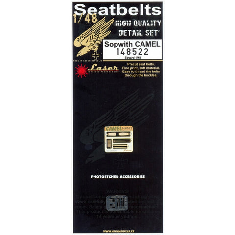 HGW 148522 1/48 ソッピースキャメル シートベルト pre-cut (laser) | エデュアルド用