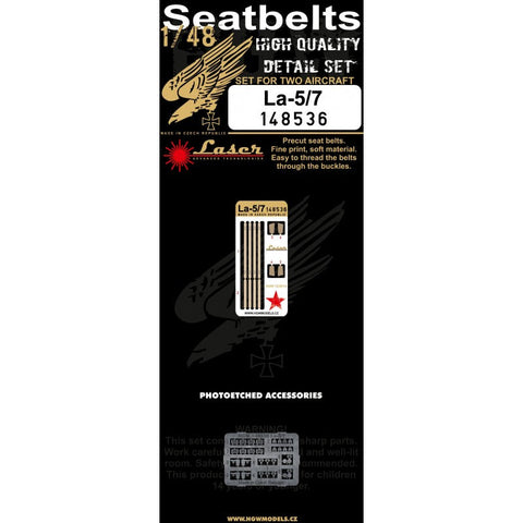 HGW 148536 1/48 ラボーチキン La-5/7 シートベルト pre-cut (laser)