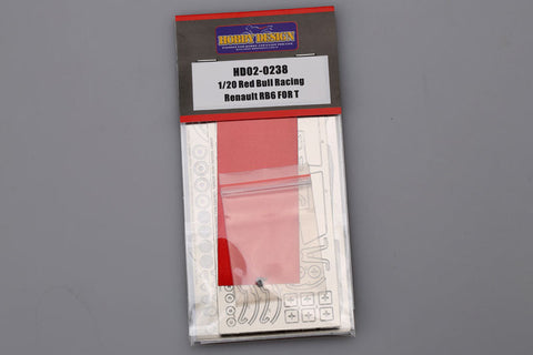 ホビーデザイン HD02-0238 1/20 レッドブルレーシング ルノー RB6 ディティールアップセット(タミヤ用) (エッチングパーツ+レジン)