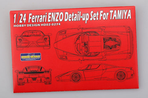 ホビーデザイン HD02-0274 1/24 エンツォ・フェラーリ ディティールアップセット (タミヤ用)(エッチングパーツ+レジン+メタルパーツ)