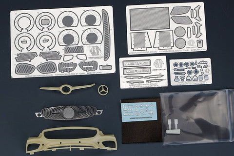 ホビーデザイン HD02-0354 1/24 メルセデスベンツ AMG GT ディティールアップセット (レベル07028用) (エッチングパーツ+レジン+メタルロゴ)