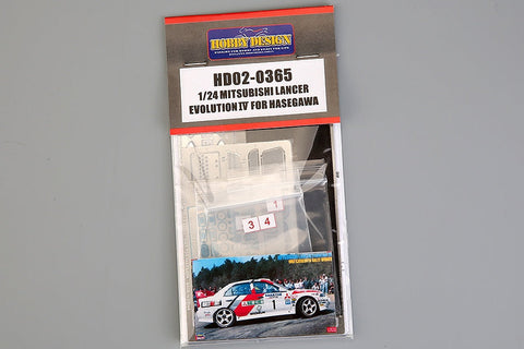 ホビーデザイン HD02-0365 1/24 三菱 ランサーエボリューションIV ディティールアップセット(ハセガワ用)(エッチングパーツ+メタルパーツ+レジン)