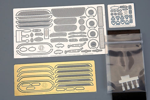 ホビーデザイン HD02-0372 1/24 ミニ クーパー S ジョン クーパー ワークス ディティールアップセット(フジミ12253用)(エッチングパーツ+レジン)