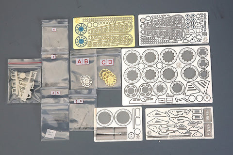 ホビーデザイン HD02-0373 1/12 ヤマハ XJR400S(1994) ディティールアップセット (アオシマ053263用) (エッチングパーツ+レジン+メタルパーツ+メタルロゴ)