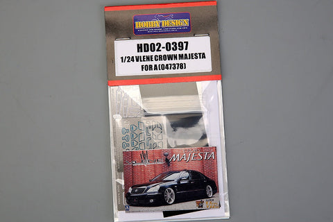 ホビーデザイン HD02-0397 1/24 Vlone トヨタ クラウン マジェスタ ディティールアップセット(アオシマ047378用) (エッチングパーツ+レジン)