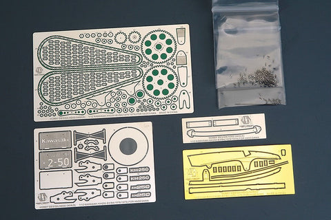 ホビーデザイン HD02-0406 1/12 カワサキ KH250-B3/B4(1978/1979) ディティールアップセット(ハセガワ21508用)(エッチングパーツ+メタルパーツ)