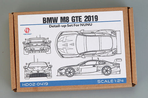 ホビーデザイン HD02-0419 1/24 BMW M8 Gte 2019 ディティールアップセット(NuNu用)(エッチングパーツ+メタルパーツ+レジン)